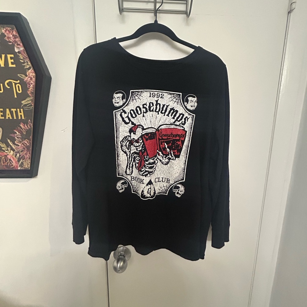 ▪️SOLD▪️Goosebumps Black Long Sleeve Shirt